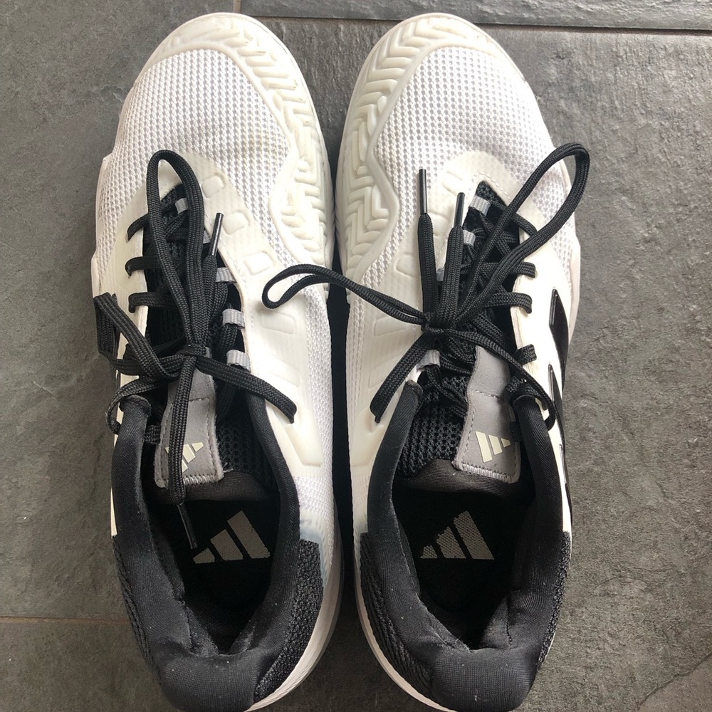 Adidas Black and White Tennis Sneaker